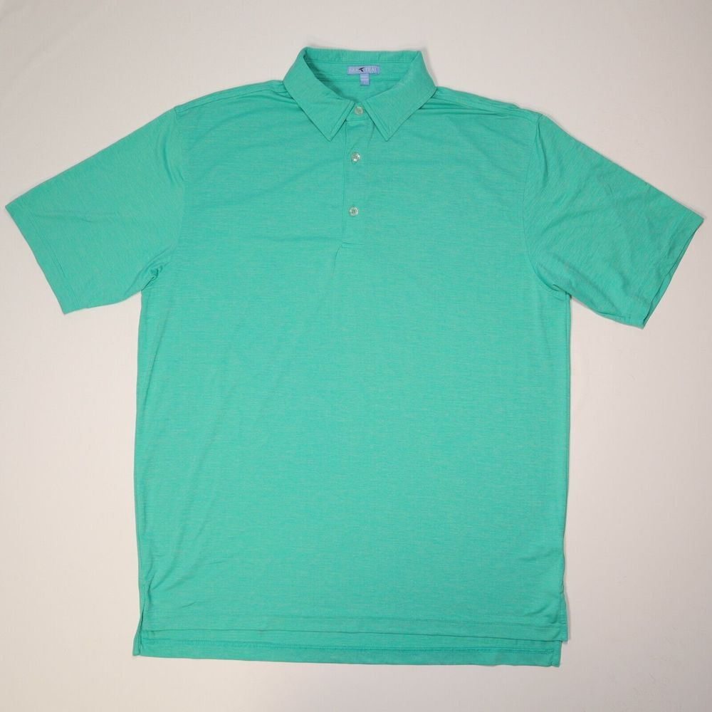 GenTeal Polo Golf Shirt Green Performance Embroidered Logo Men's Large L